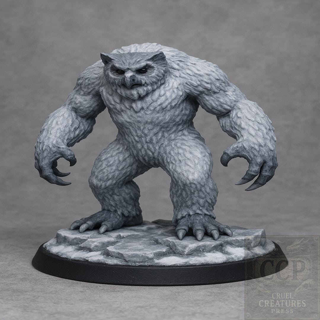 Owletti (Owl Yeti Hybrid) miniature