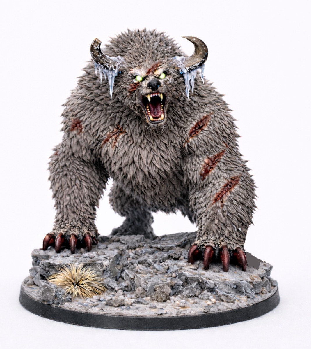 Frosthorn Fury's miniature: D&D, Pathfinder, Fantasy 3d printed resin miniature