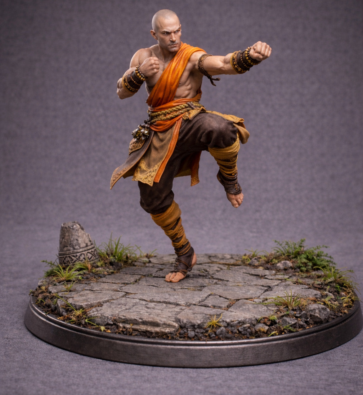 Monk miniature D&D, Pathfinder, Fantasy 3d printed resin miniature