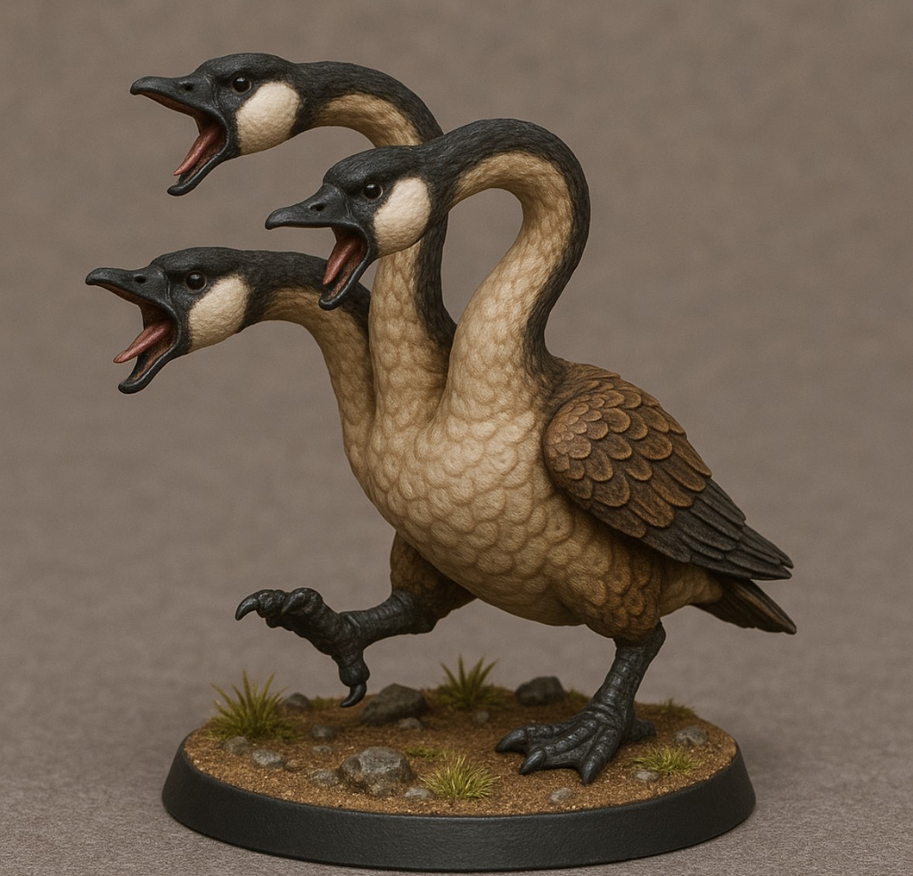 Goosdra miniature: D&D, Pathfinder, Fantasy 3d printed resin miniature