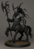 Shadow Centaur miniature: D&D, Pathfinder, Fantasy 3d printed resin miniature