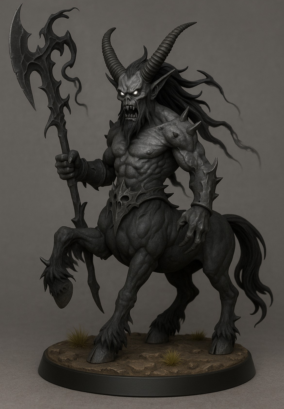 Shadow Centaur miniature: D&D, Pathfinder, Fantasy 3d printed resin miniature
