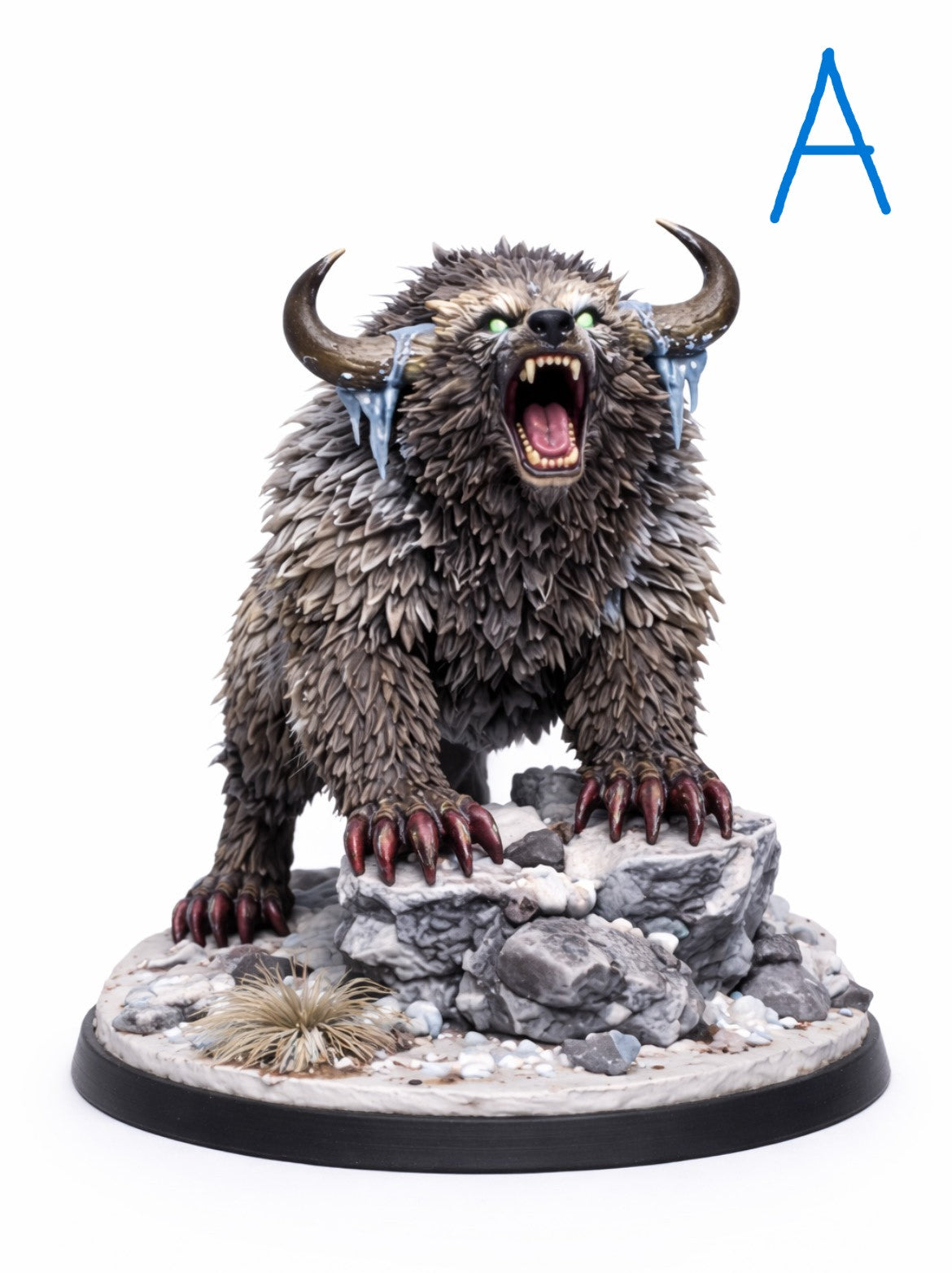 Frosthorn Fury's miniature: D&D, Pathfinder, Fantasy 3d printed resin miniature